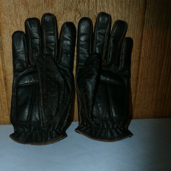 Vintage River Road Men's Leather   Outlaw Motorcycle Gloves Size Med  / NEW - Picture 5 of 16